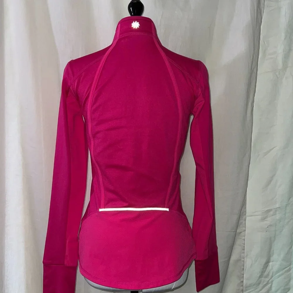 Athleta Womens Turtleneck  XXS Pink Plush Tech 3.0 Mock Neck 1/2 Zip Pullover - Picture 5 of 16